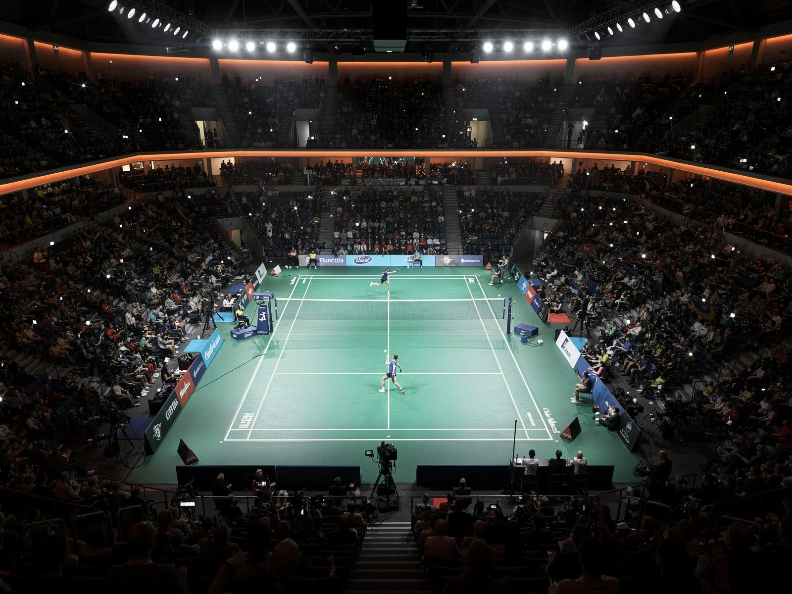 Packed championship arena